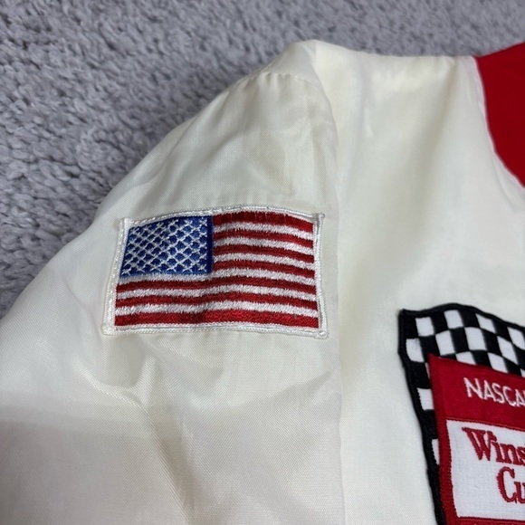 Vintage Great Lakes Jacket Mens Large Racing Nascar Winston Cup Patches USA MADE - Picture 5 of 7